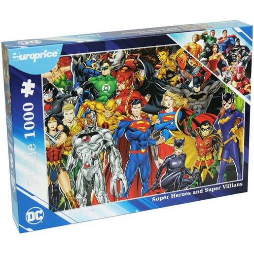 DC Cómics - Puzzle Super Heroes and Villains de 1000 Piezas