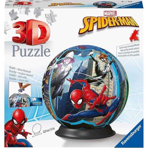 Ravensburger - Spider-man - Puzzle 3D Spider-Man Ball, 72 piezas ㅤ