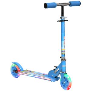 Homcom Patinete Para Niños Plegable Con Luces Música 67x32x65-78 Cm