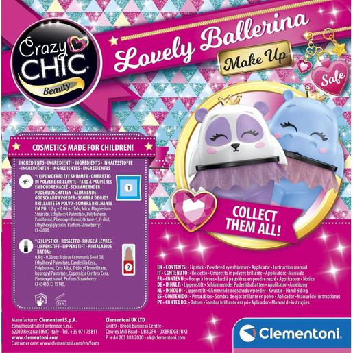 Clementoni - Set de maquillaje Hipopótamo Bailarina Chic ㅤ