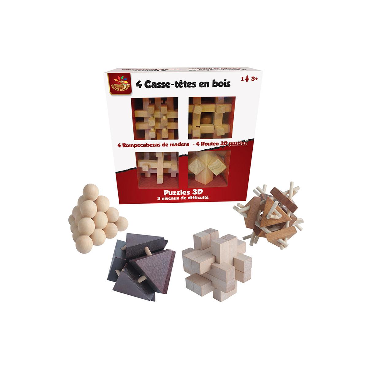 Polvo carbón Gaviota Puzzle 3D - Pack 4 Rompecabezas de madera | Rompecabezas | Toys"R"Us España
