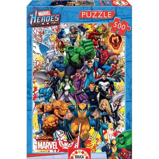 Educa Borras - Héroes Marvel - Puzzle 500 Piezas