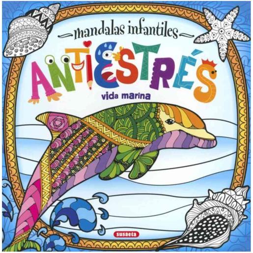 Mandalas infantiles antiestrés. Vida marina - Libro