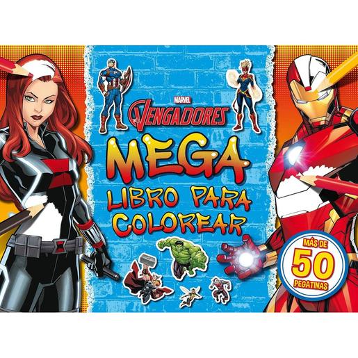Disney - Los Vengadores - Libro para colorear con pegatinas ㅤ