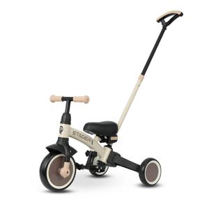 QPLAY Triciclo y Bicicleta de Equilibrio Trike Stager – Evolutivo Beige/Marrón