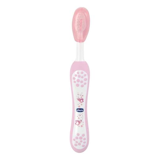 Chicco - Cepillo dental suave rosa