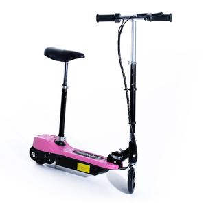 Homcom - Patinete eléctrico con asiento Scooter Plegable Rosa