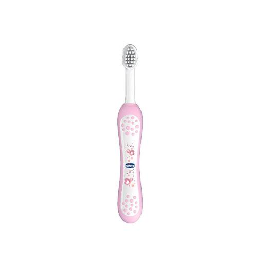 Chicco - Cepillo dental suave rosa