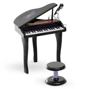 Imagen de Homcom - Mini Piano Electrónico de Juguete Negro