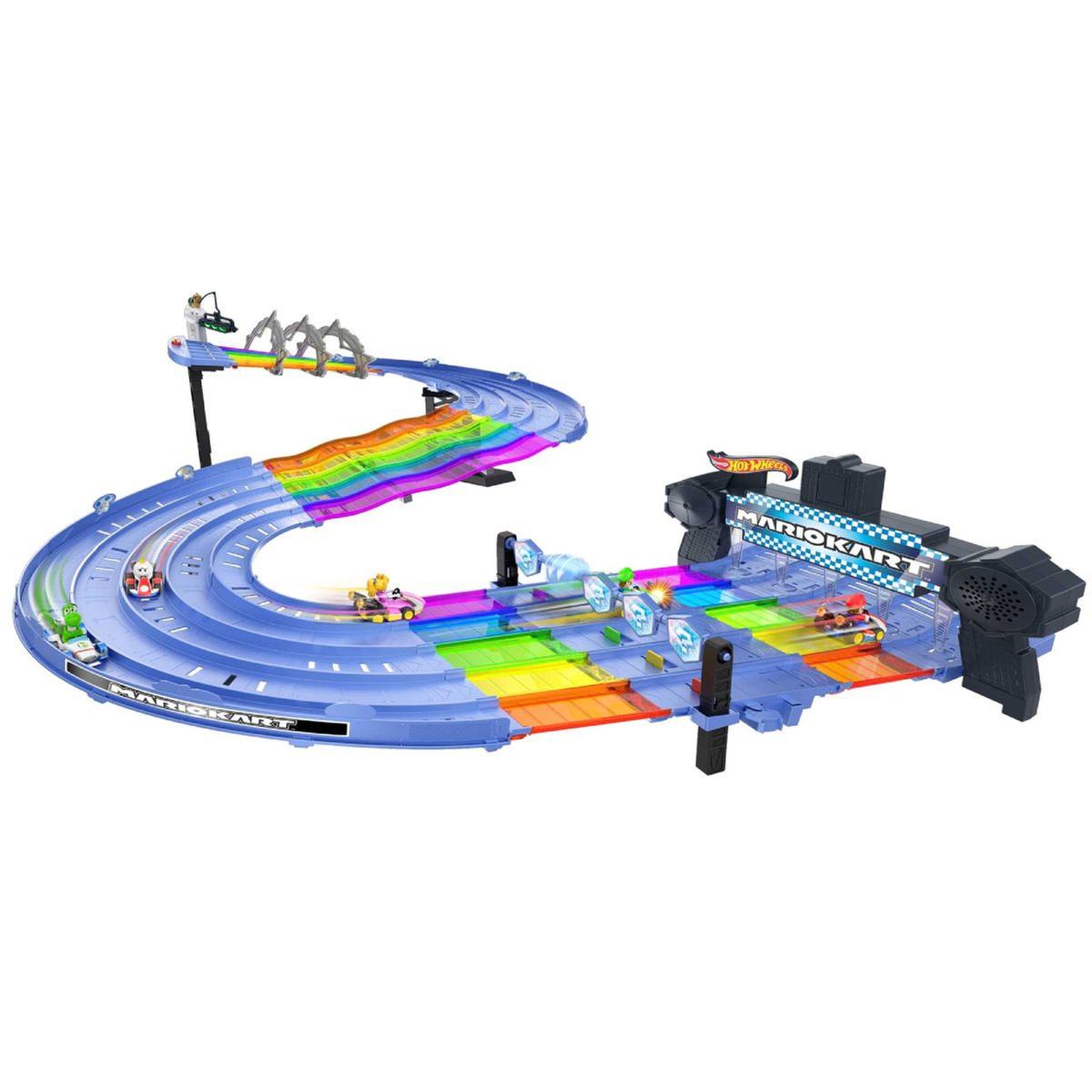 al límite Higgins Fugaz Hot Wheels - Super Mario - Mario Kart pista arcoíris | Hot Wheels Sets |  Toys"R"Us España