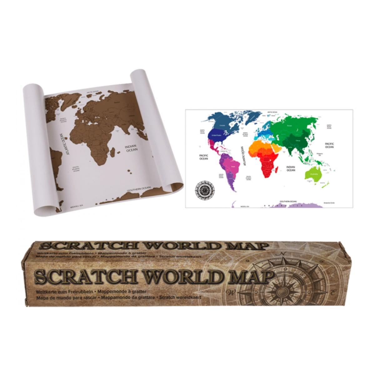 Mapa para rascar de Estados Unidos, mapa de viaje de 12 x 17 pulgadas para  rascar, juego con 25 accesorios únicos de mapa para rascar, coloridos mapas