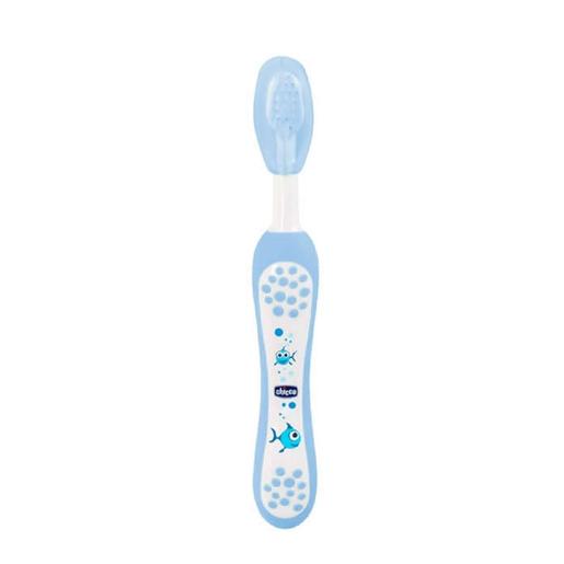 Chicco - Cepillo dental suave azul