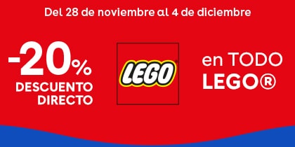 -20% de descuento directo en TODO LEGO